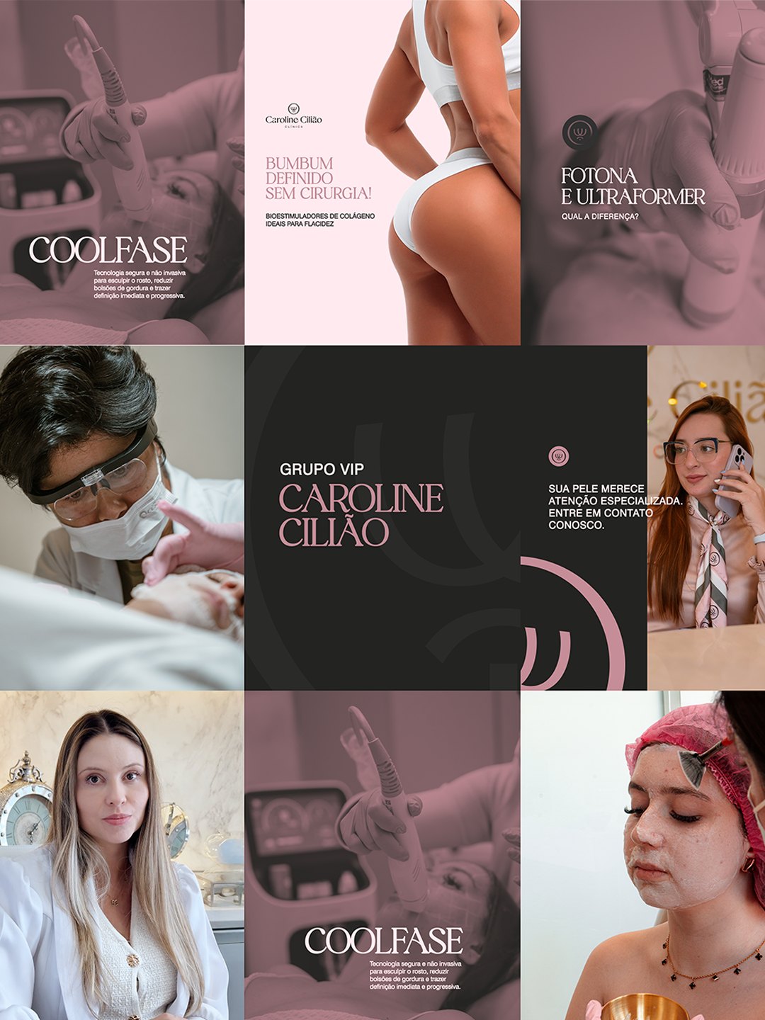 Seleção de peças de comunicação: Caroline Cilião