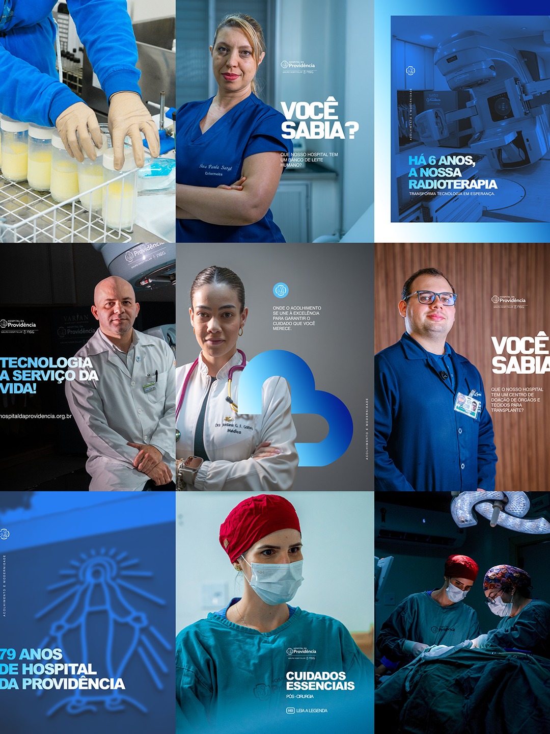 Seleção de peças de comunicação: Hospital da Providência